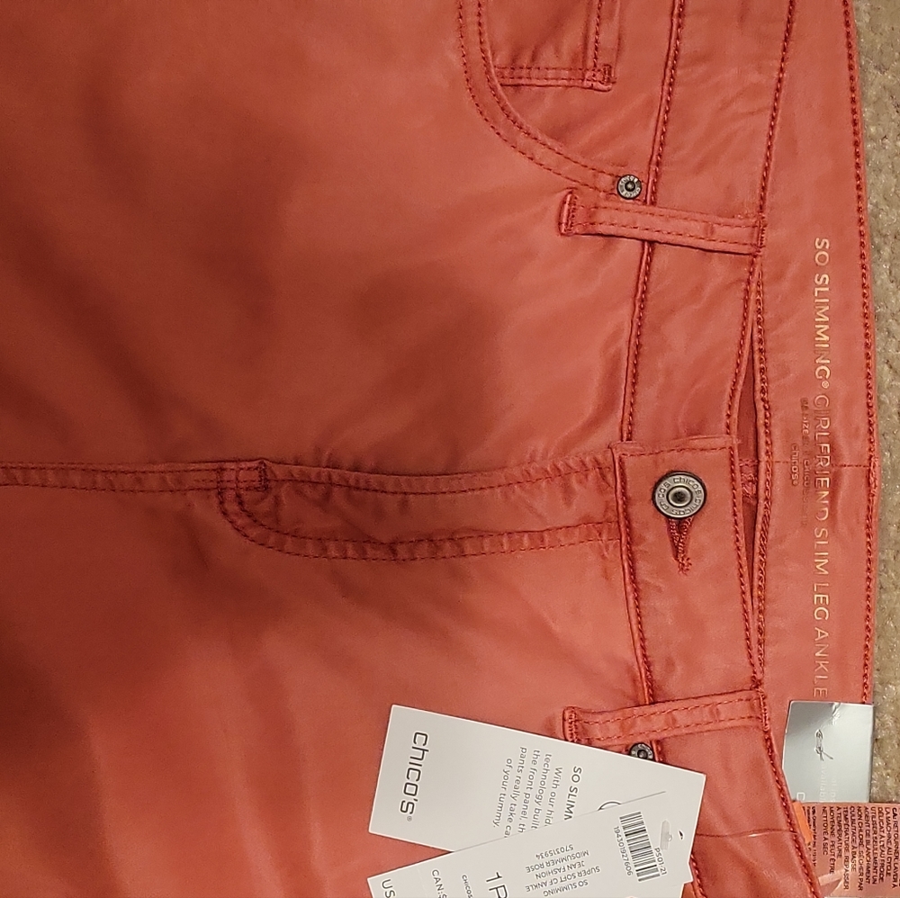Chico's So slimming  girlfriend ankle jeans  1R